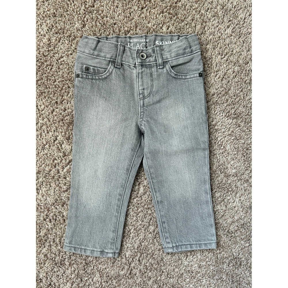 The Childrens Place I Gray Skinny Jeans I Toddler Size 9-12 Months I NWT‎